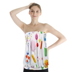 Summer Fair Food Goldfish Strapless Top by Pakrebo