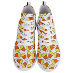 Candy Corn Halloween Candy Candies Men s Lightweight High Top Sneakers by Pakrebo