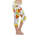Candy Corn Halloween Candy Candies Lightweight Velour Capri Yoga Leggings View3