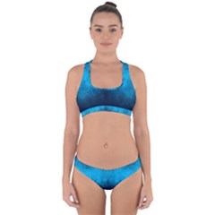 Deep Ocean Cross Back Hipster Bikini Set by LoolyElzayat