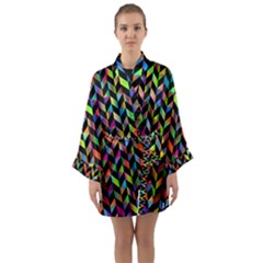 Abstract Geometric Long Sleeve Kimono Robe by Mariart