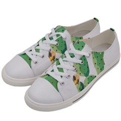 Cactaceae Thorns Spines Prickles Women s Low Top Canvas Sneakers by Mariart