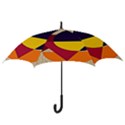 Circle Half Circle Colorful Hook Handle Umbrellas (Small) View3