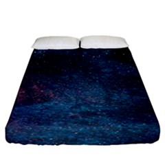 Cosmic Quest Fitted Sheet (california King Size) by WensdaiAmbrose