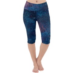 Cosmic Quest Lightweight Velour Cropped Yoga Leggings by WensdaiAmbrose