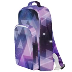 Geometric Triangle Double Compartment Backpack by Mariart