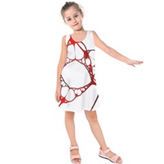 Fractals Cells Autopsy Pattern Kids  Sleeveless Dress by Mariart