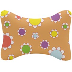 Floral Flowers Retro Seat Head Rest Cushion by Mariart