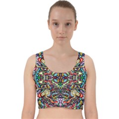 Ml 23 Velvet Racer Back Crop Top by ArtworkByPatrick