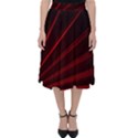 Line Geometric Red Object Tinker Classic Midi Skirt View1