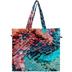 Dragon Scales Canvas Travel Bag by WensdaiAmbrose
