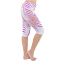 Petal Flower Lightweight Velour Cropped Yoga Leggings View3