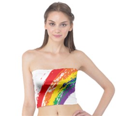 Watercolor Painting Rainbow Tube Top by Mariart