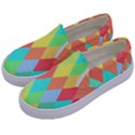 Low Poly Triangles Kids  Canvas Slip Ons View2