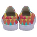 Low Poly Triangles Kids  Canvas Slip Ons View4