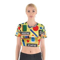 Fabric Cloth Textile Clothing Cotton Crop Top by Pakrebo