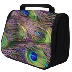 Peacock Feathers Full Print Travel Pouch (big) by WensdaiAmbrose