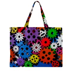 The Gears Are Turning Zipper Mini Tote Bag by WensdaiAmbrose