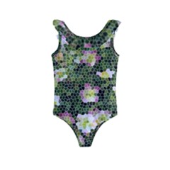 Mosaic Structure Pattern Background Kids  Frill Swimsuit by Pakrebo