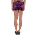 Fractal Magenta Pattern Geometry Yoga Shorts View2