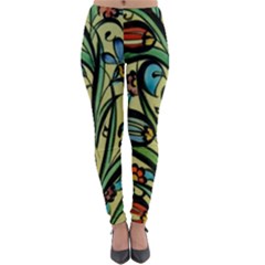 Mosaic Tile Art Ceramic Colorful Lightweight Velour Leggings by Pakrebo