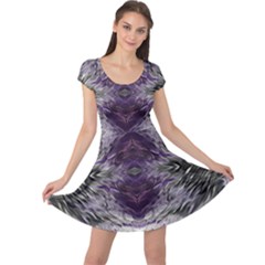 Pattern Abstract Horizontal Cap Sleeve Dress by Pakrebo