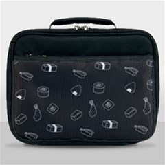 Sushi Pattern - Greyscale Lunch Bag by WensdaiAmbrose