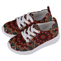 Mandala - Red & Teal Kids  Lightweight Sports Shoes View2