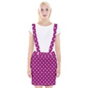 Fuschia Polka Dot Braces Suspender Skirt View1