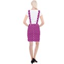 Fuschia Polka Dot Braces Suspender Skirt View2