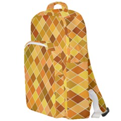 Square Pattern Diagonal Double Compartment Backpack by Mariart