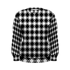 Square Diagonal Pattern Women s Sweatshirt by Mariart