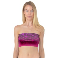 Purple Pink Hearts  Bandeau Top by LoolyElzayat