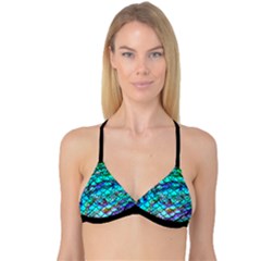 Mermaid Scale And Abalone Reversible Tri Bikini Top by ReelWahine