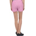 Pink Gingham Women s Velour Lounge Shorts View2