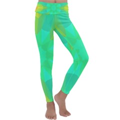 Kaleidoscope Background Kids  Lightweight Velour Classic Yoga Leggings by Mariart