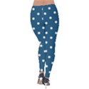 Polka Dot - Turquoise  Velvet Leggings View2