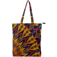 Background Abstract Texture Chevron Double Zip Up Tote Bag by Mariart