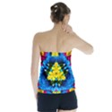 Flowers Kaleidoscope Mandala Strapless Top View2