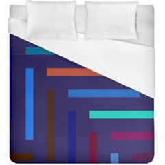 Line Background Abstract Duvet Cover (king Size) by Mariart