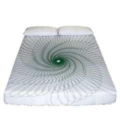 Spirograph Pattern Fitted Sheet (california King Size) by Mariart