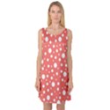 Polka Dot On Living Coral Sleeveless Satin Nightdress View1