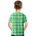 Sweet Pea Green Gingham Kids  Sport Mesh Tee View2