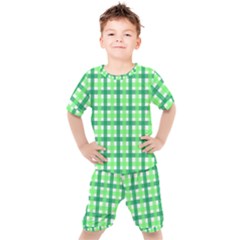 Sweet Pea Green Gingham Kid s Set by WensdaiAmbrose