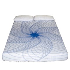 Spirograph Pattern Geometric Fitted Sheet (king Size) by Mariart