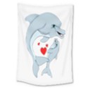 Dolphin Love Large Tapestry View1