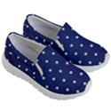 Navy Polka Dot Kids  Lightweight Slip Ons View3