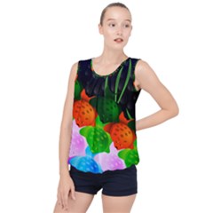 Pattern Fishes Escher Bubble Hem Chiffon Tank Top by Mariart