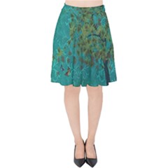 Tree In The Wind Velvet High Waist Skirt by WensdaiAmbrose