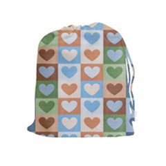 Hearts Aplenty Drawstring Pouch (xl) by WensdaiAmbrose